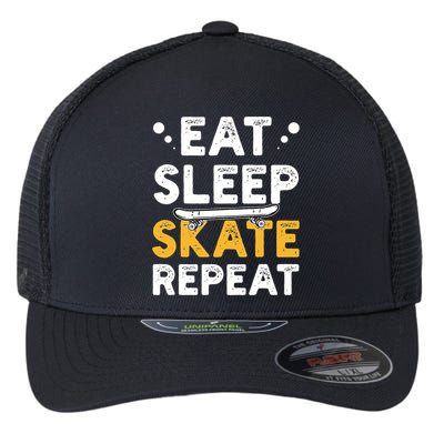 Skateboarding Skateboarder Skateboard Gift Flexfit Unipanel Trucker Cap