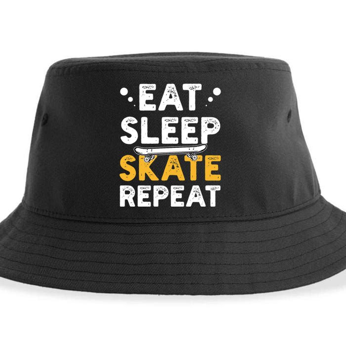 Skateboarding Skateboarder Skateboard Gift Sustainable Bucket Hat