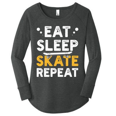 Skateboarding Skateboarder Skateboard Gift Women's Perfect Tri Tunic Long Sleeve Shirt