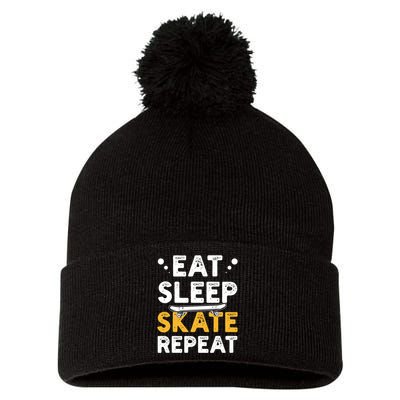 Skateboarding Skateboarder Skateboard Gift Pom Pom 12in Knit Beanie