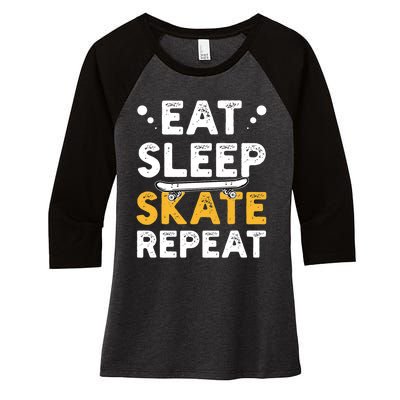 Skateboarding Skateboarder Skateboard Gift Women's Tri-Blend 3/4-Sleeve Raglan Shirt