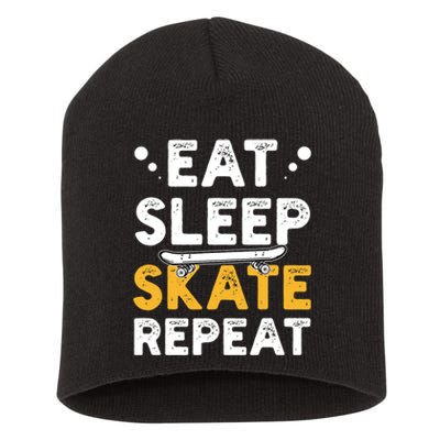 Skateboarding Skateboarder Skateboard Gift Short Acrylic Beanie