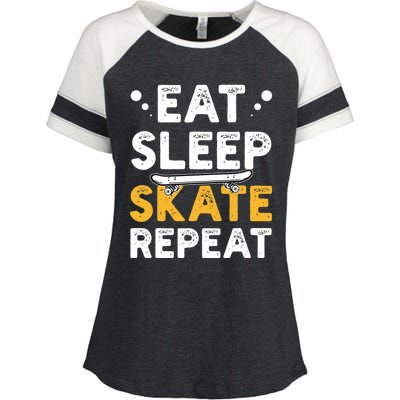 Skateboarding Skateboarder Skateboard Gift Enza Ladies Jersey Colorblock Tee