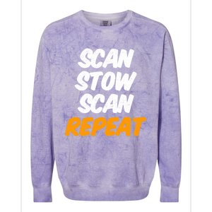 Scan Stow Scan Repeat Colorblast Crewneck Sweatshirt