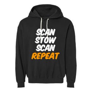 Scan Stow Scan Repeat Garment-Dyed Fleece Hoodie