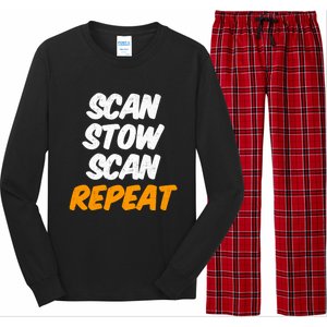 Scan Stow Scan Repeat Long Sleeve Pajama Set