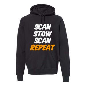 Scan Stow Scan Repeat Premium Hoodie