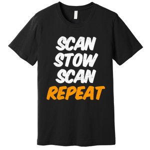 Scan Stow Scan Repeat Premium T-Shirt