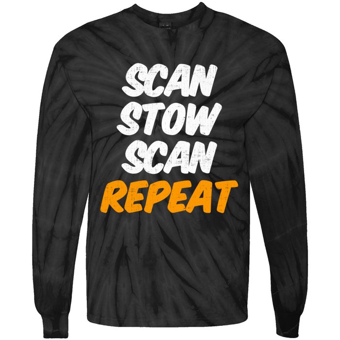 Scan Stow Scan Repeat Tie-Dye Long Sleeve Shirt