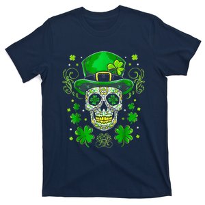 Sugar Skull Saint Patricks Day Of Dead T-Shirt