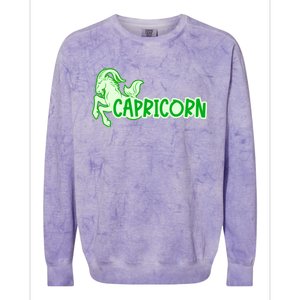 Stylish Saying Superstitions Capricorn Astrology Zodiac Gift Colorblast Crewneck Sweatshirt