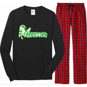 Stylish Saying Superstitions Capricorn Astrology Zodiac Gift Long Sleeve Pajama Set