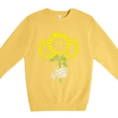 Smile Sunflower Premium Crewneck Sweatshirt