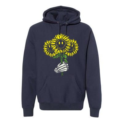 Smile Sunflower Premium Hoodie