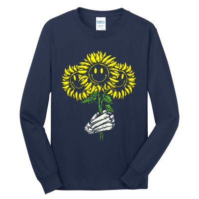 Smile Sunflower Tall Long Sleeve T-Shirt