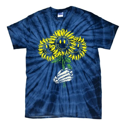 Smile Sunflower Tie-Dye T-Shirt