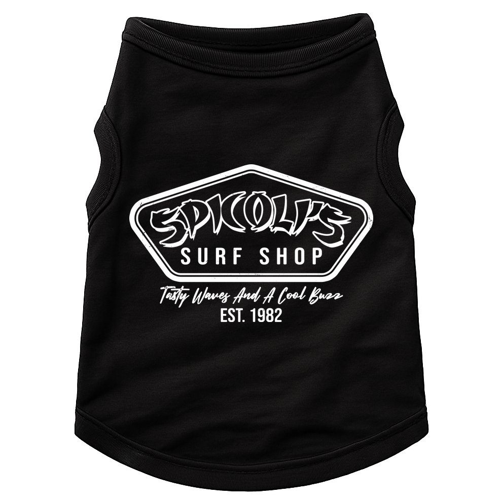 Spicolis Surf Shop Tasty Waves And A Cool Buzz Est 1982 Doggie Tank
