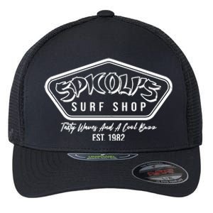 Spicolis Surf Shop Tasty Waves And A Cool Buzz Est 1982 Flexfit Unipanel Trucker Cap