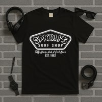 Spicolis Surf Shop Tasty Waves And A Cool Buzz Est 1982 T-Shirt