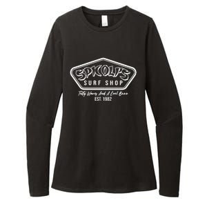 Spicolis Surf Shop Tasty Waves And A Cool Buzz Est 1982 Womens CVC Long Sleeve Shirt