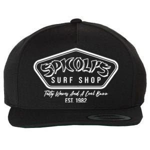 Spicolis Surf Shop Tasty Waves And A Cool Buzz Est 1982 Wool Snapback Cap