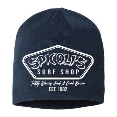 Spicolis Surf Shop Tasty Waves And A Cool Buzz Est 1982 Sustainable Beanie