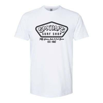 Spicolis Surf Shop Tasty Waves And A Cool Buzz Est 1982 Softstyle CVC T-Shirt