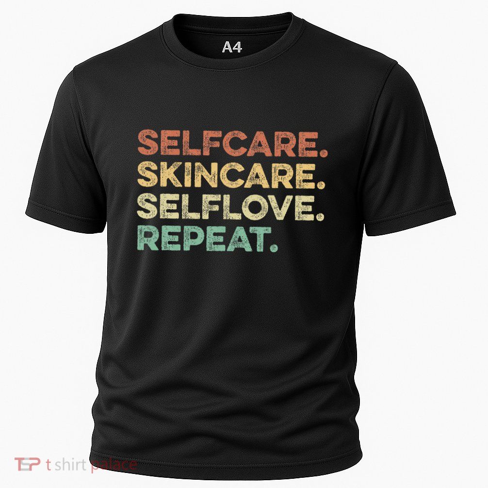 Selfcare Skincare Selflove Repeat Esthetician Cooling Performance Crew T-Shirt