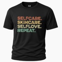 Selfcare Skincare Selflove Repeat Esthetician Cooling Performance Crew T-Shirt
