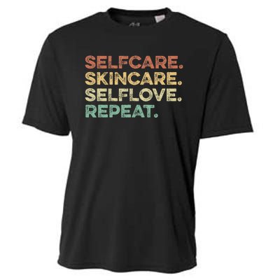 Selfcare Skincare Selflove Repeat Esthetician Cooling Performance Crew T-Shirt