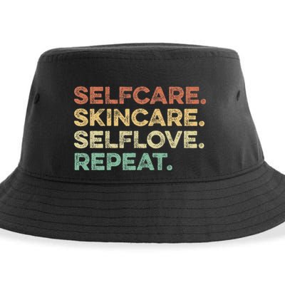 Selfcare Skincare Selflove Repeat Esthetician Sustainable Bucket Hat