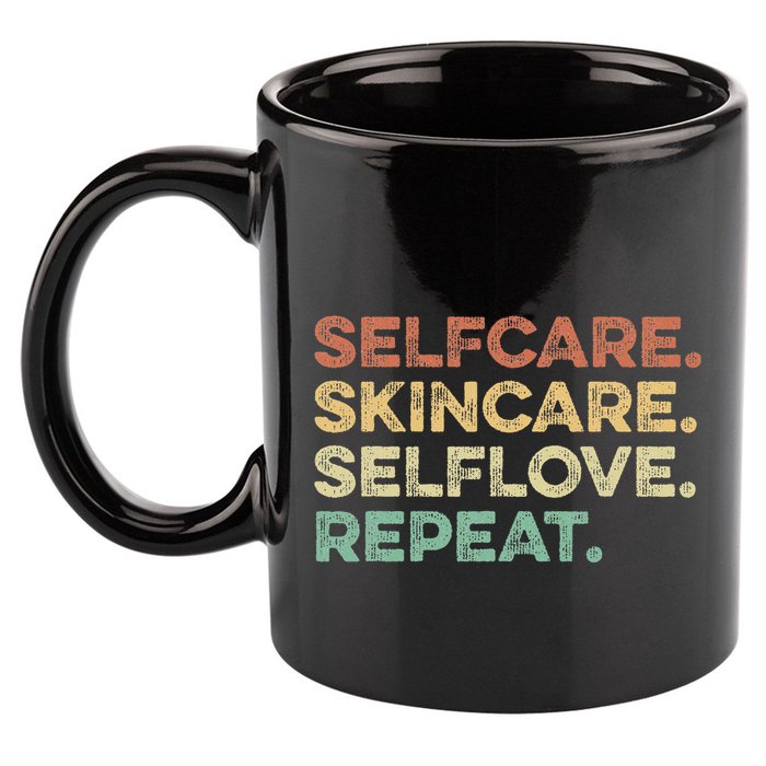 Selfcare Skincare Selflove Repeat Esthetician 11oz C Handle Ceramic Mug