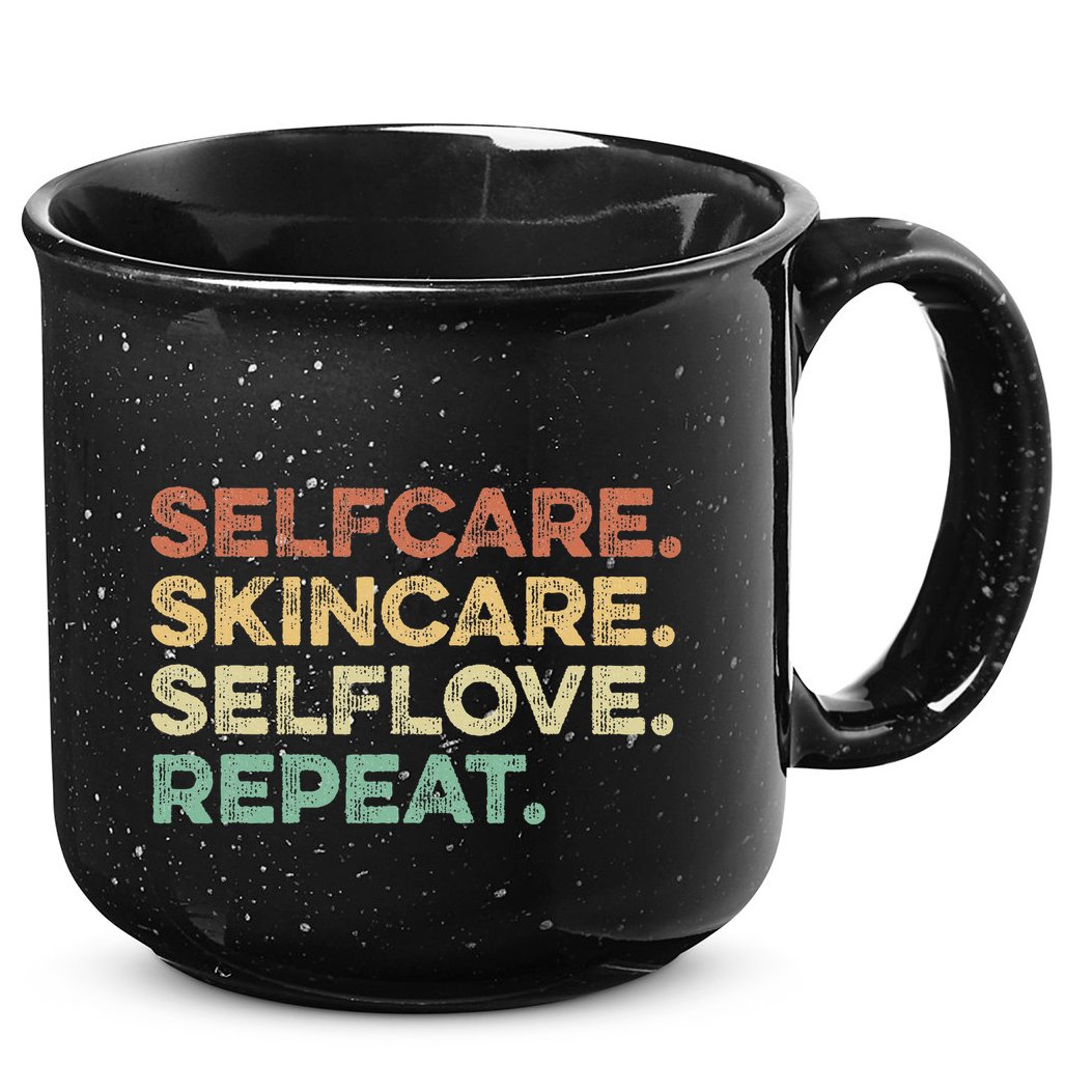 Selfcare Skincare Selflove Repeat Esthetician 15oz Campfire Ceramic Mug