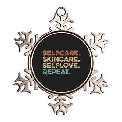 Selfcare Skincare Selflove Repeat Esthetician Metallic Star Ornament