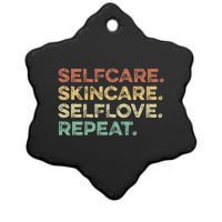 Selfcare Skincare Selflove Repeat Esthetician Ceramic Star Ornament