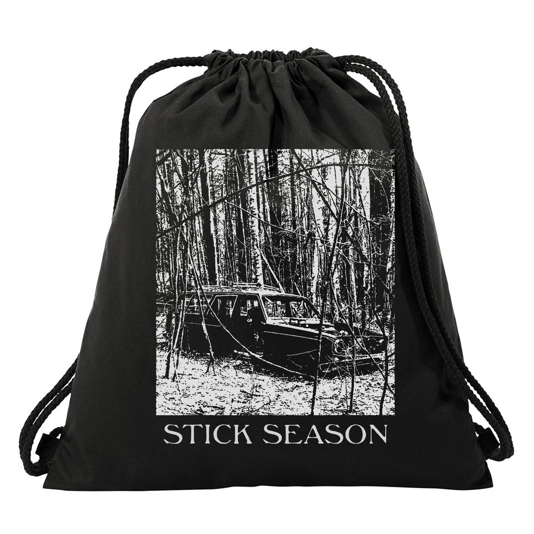 Stick Season Summer Camp Drawstring Bag