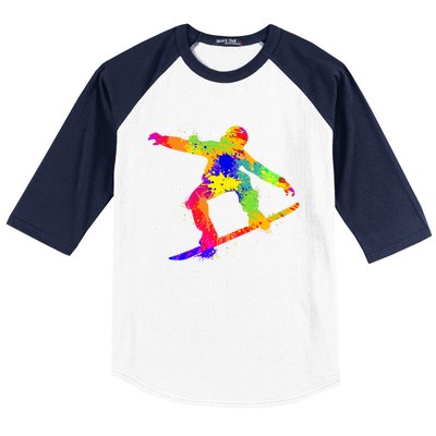 Snowboard Snowboarder Snowboarding Cool Gift Baseball Sleeve Shirt