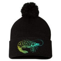 Seadrifter Shrimp Pom Pom 12in Knit Beanie