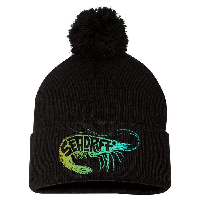 Seadrifter Shrimp Pom Pom 12in Knit Beanie