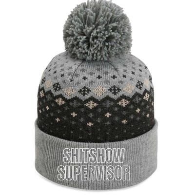 ShitShow Supervisor The Baniff Cuffed Pom Beanie