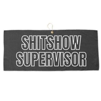 ShitShow Supervisor Large Microfiber Waffle Golf Towel