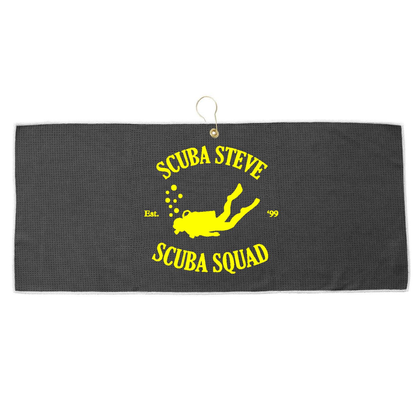 Scuba Steve Scuba Squad Large Microfiber Waffle Golf Towel