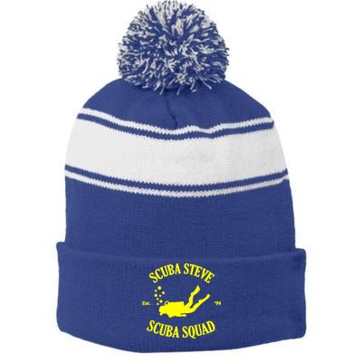 Scuba Steve Scuba Squad Stripe Pom Pom Beanie