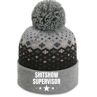 ShitShow Supervisor The Baniff Cuffed Pom Beanie