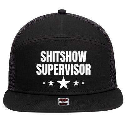 ShitShow Supervisor 7 Panel Mesh Trucker Snapback Hat