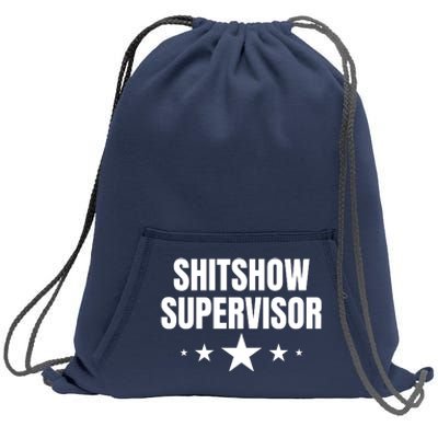 ShitShow Supervisor Sweatshirt Cinch Pack Bag