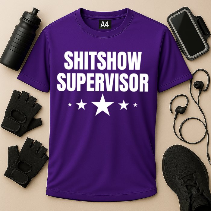 ShitShow Supervisor Cooling Performance Crew T-Shirt