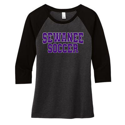 Sewanee Soccer Women's Tri-Blend 3/4-Sleeve Raglan Shirt