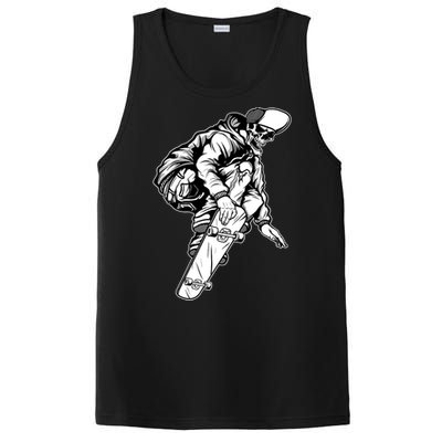 Skateboarding Skater Skate Board Skeleton PosiCharge Competitor Tank