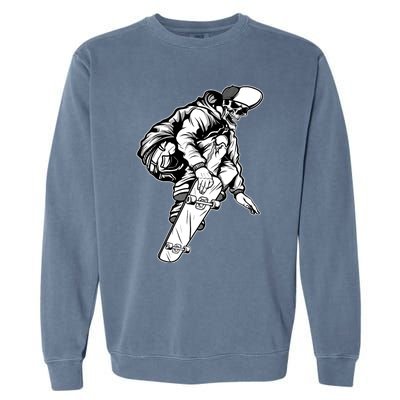 Skateboarding Skater Skate Board Skeleton Garment-Dyed Sweatshirt